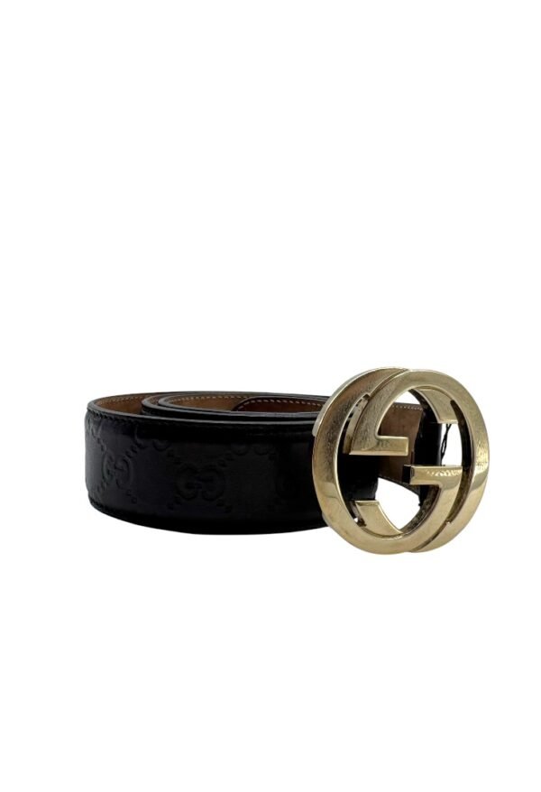 GUCCI -  INTERLOCKING MONOGRAM BELT - Image 11